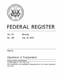 Cover page of the Federal Register for July 15.