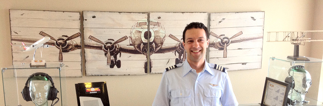 Robert Chapin at the US Aviation Academy.