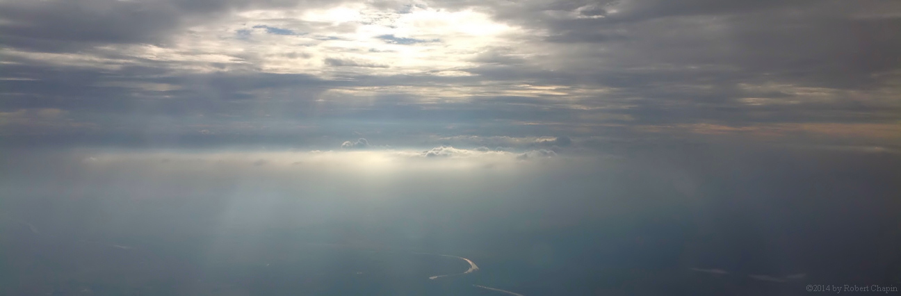 Cloud layers seen while flying